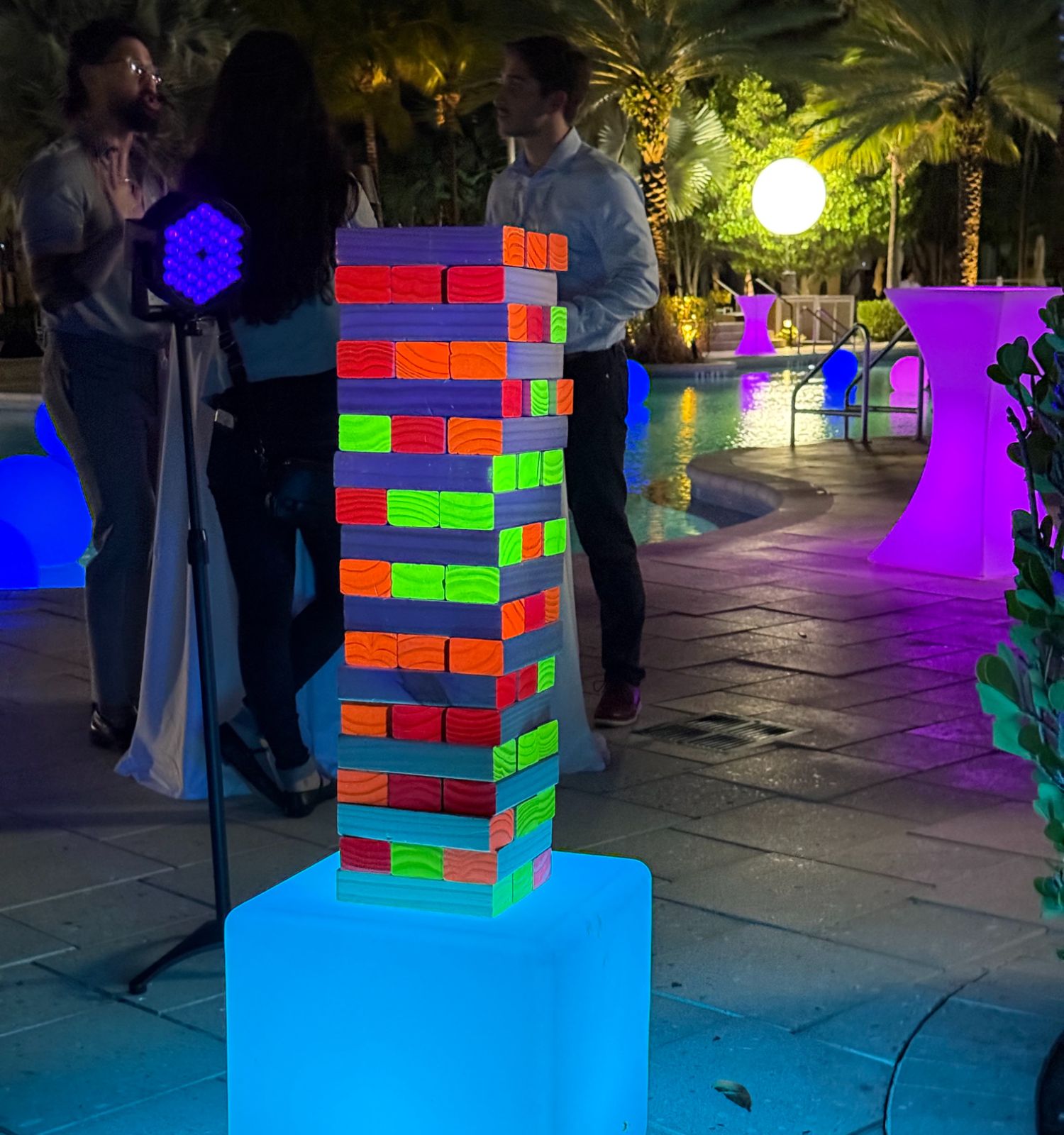 Glow Tumble Tower / Giant Jenga rental