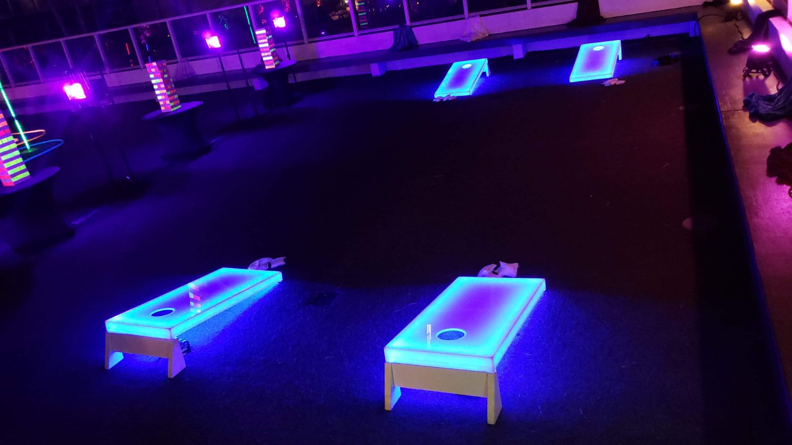 LED Cornhole rental