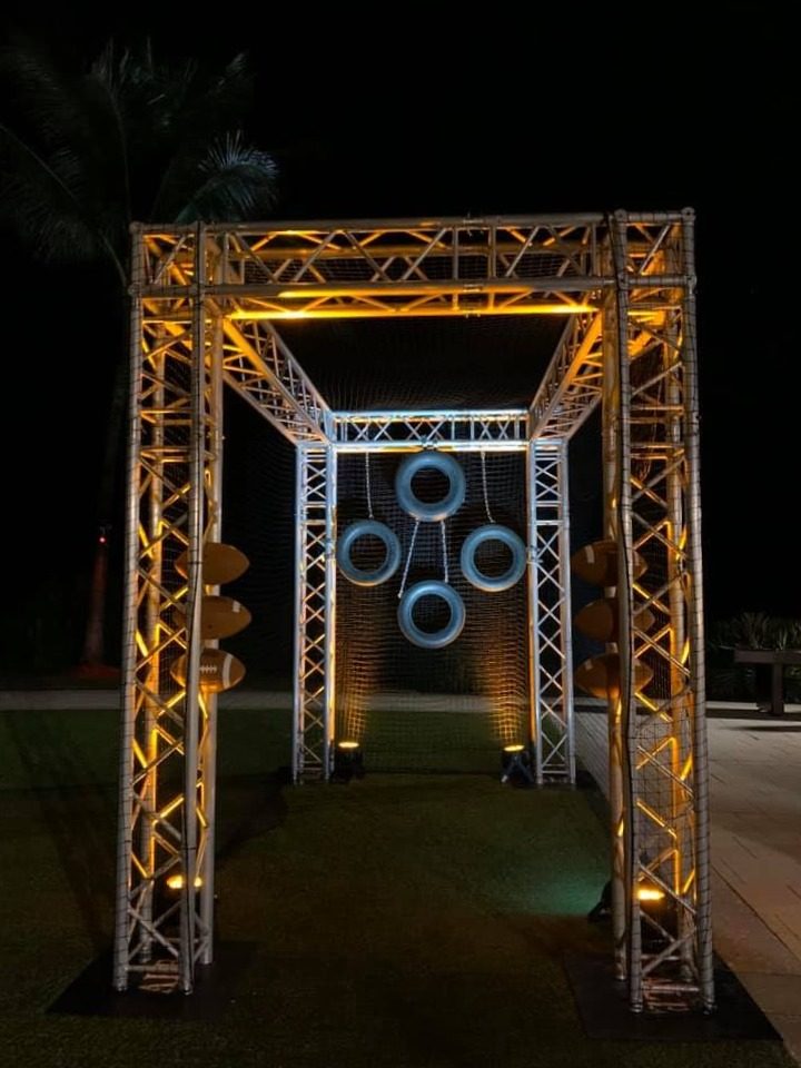 Football Tire Toss rental